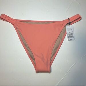 Shade & Shore Women’s Cinch Tab High Leg Extra Cheeky Bikini Bottom